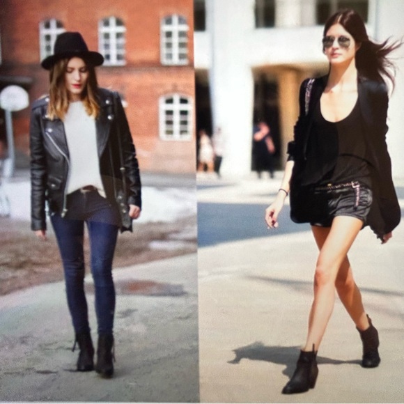 NWT Acne Studio Pistol Boot Black Women Size 37 - Picture 12 of 15